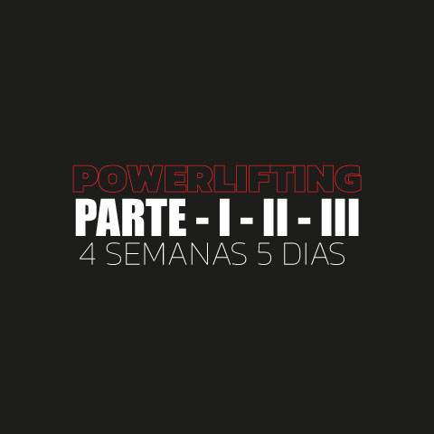 programa powerlifting 5 dias y 4 semanas